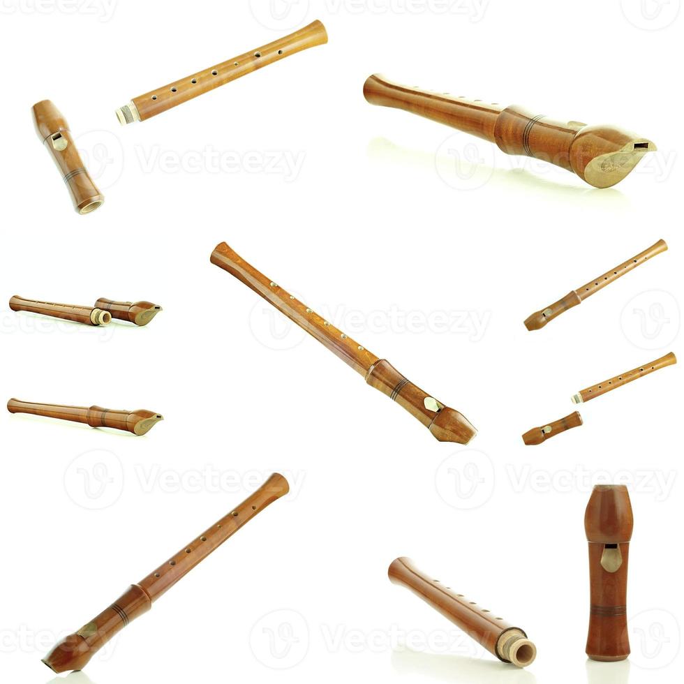 houten fluit foto's foto