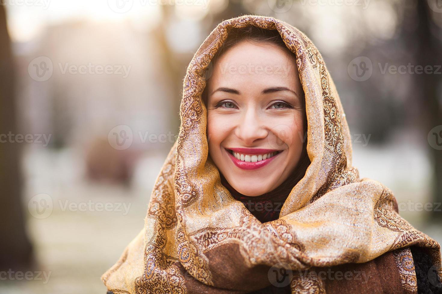 zakenvrouw dragen hoofddoek foto