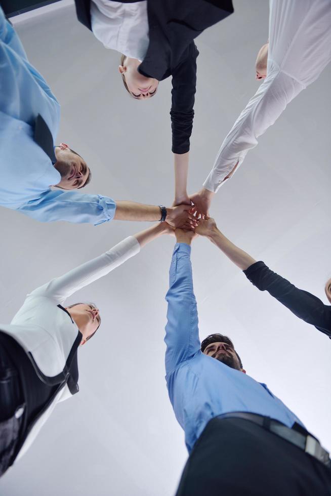 bedrijf mensen groep toetreden handen foto