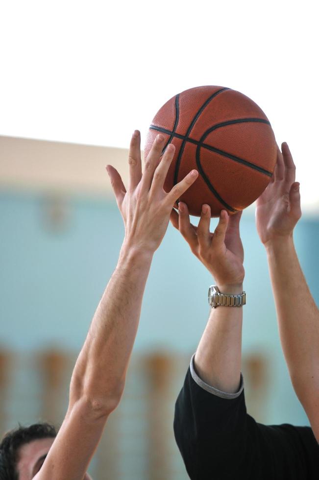 basketbal spel visie foto