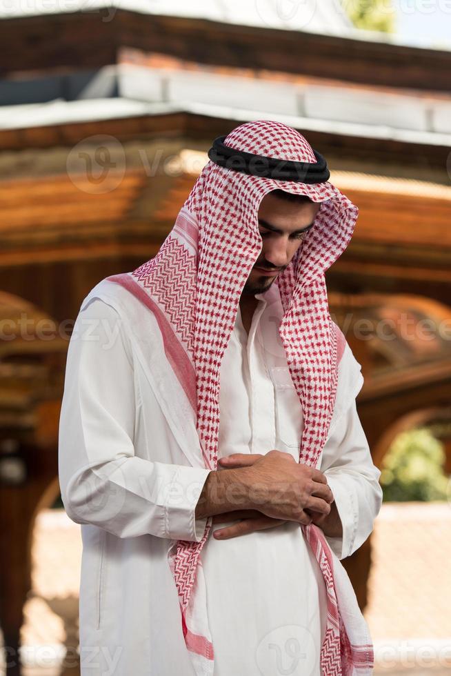 gebed in de moskee foto