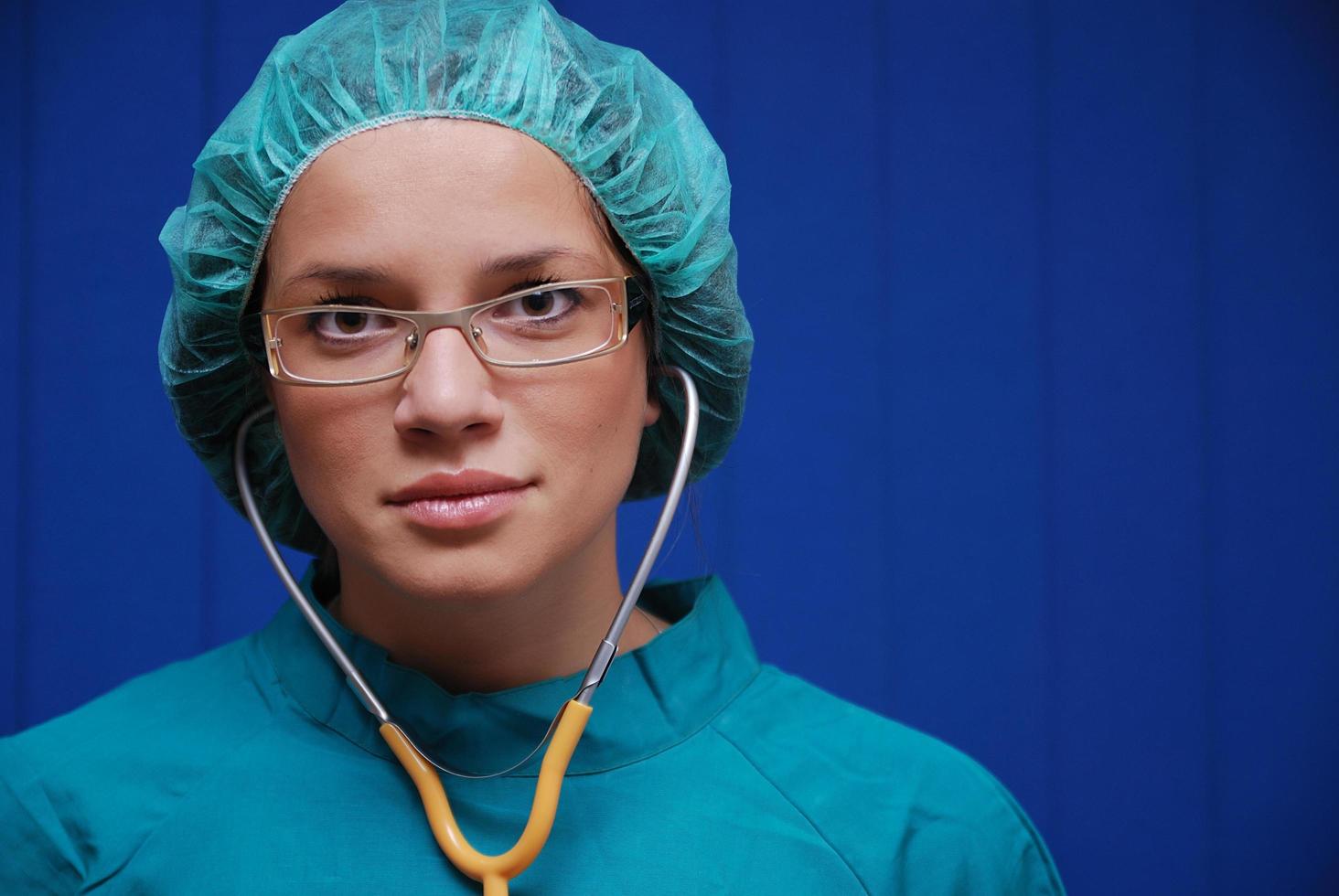 vrouw dokter visie foto