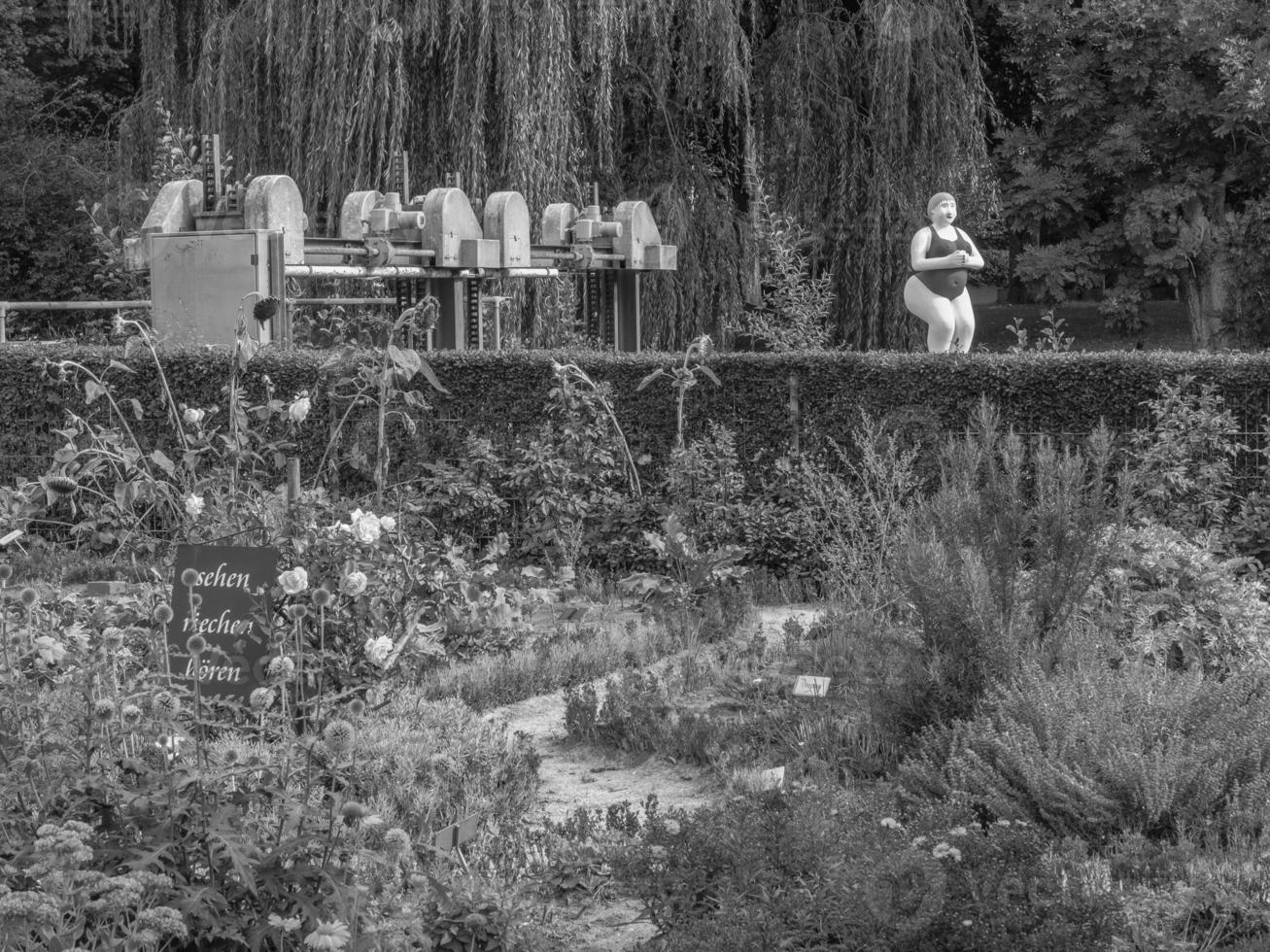 de stad van coesfeld Bij de rivier- berkel in Duitsland foto