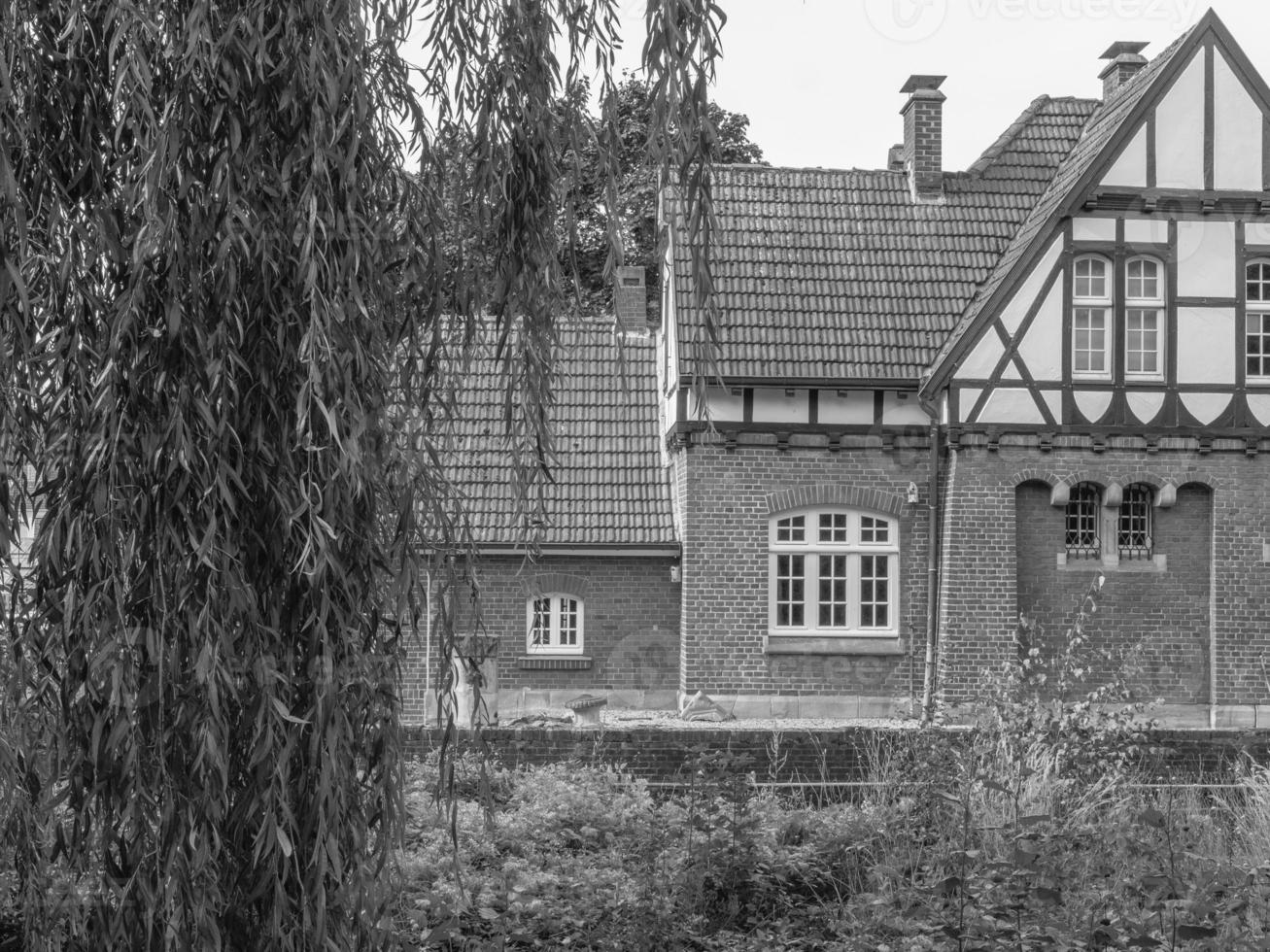 de stad van coesfeld Bij de rivier- berkel in Duitsland foto