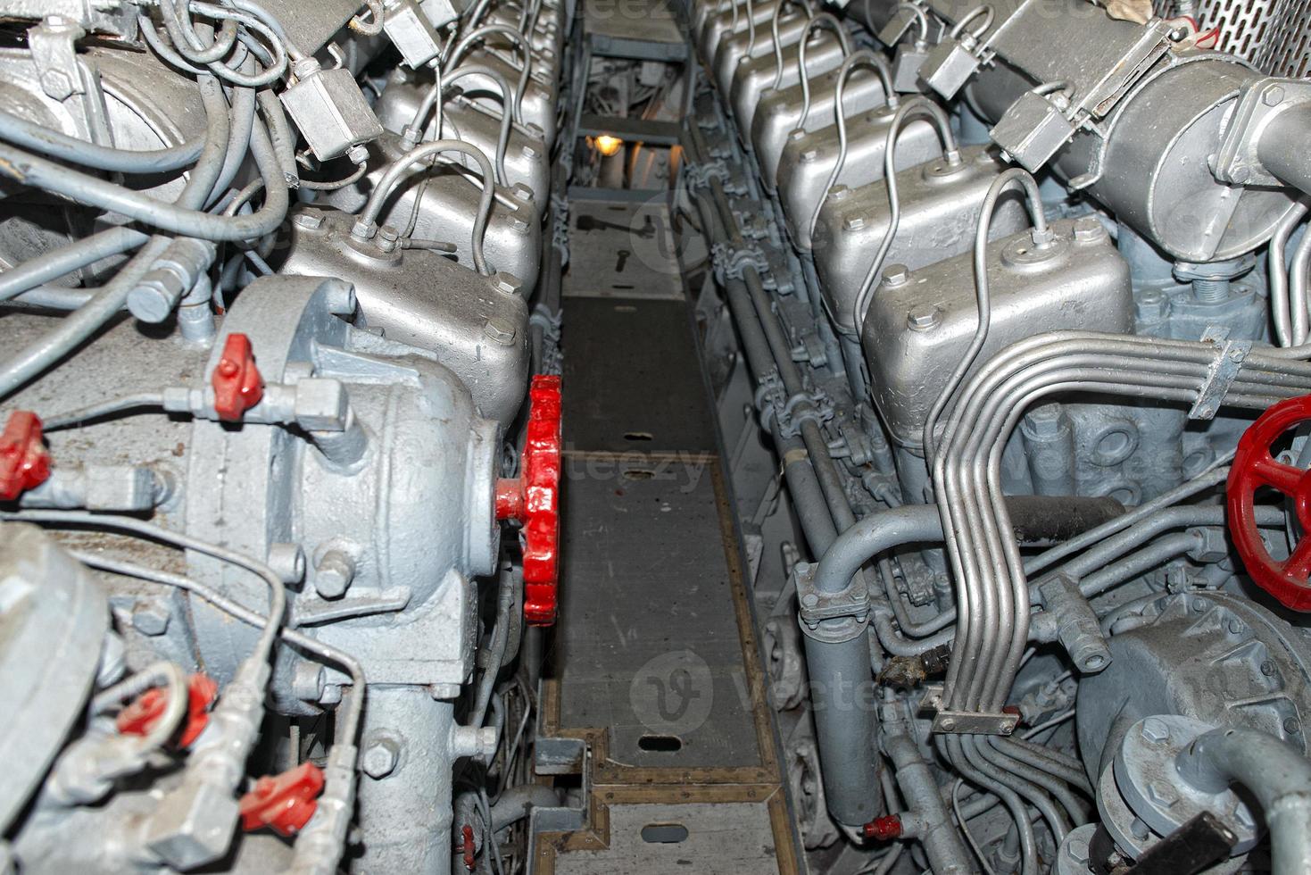 onderzeeër diesel motoren foto