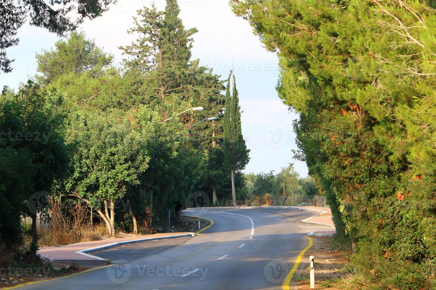 snelweg in Israël van noorden naar zuiden foto