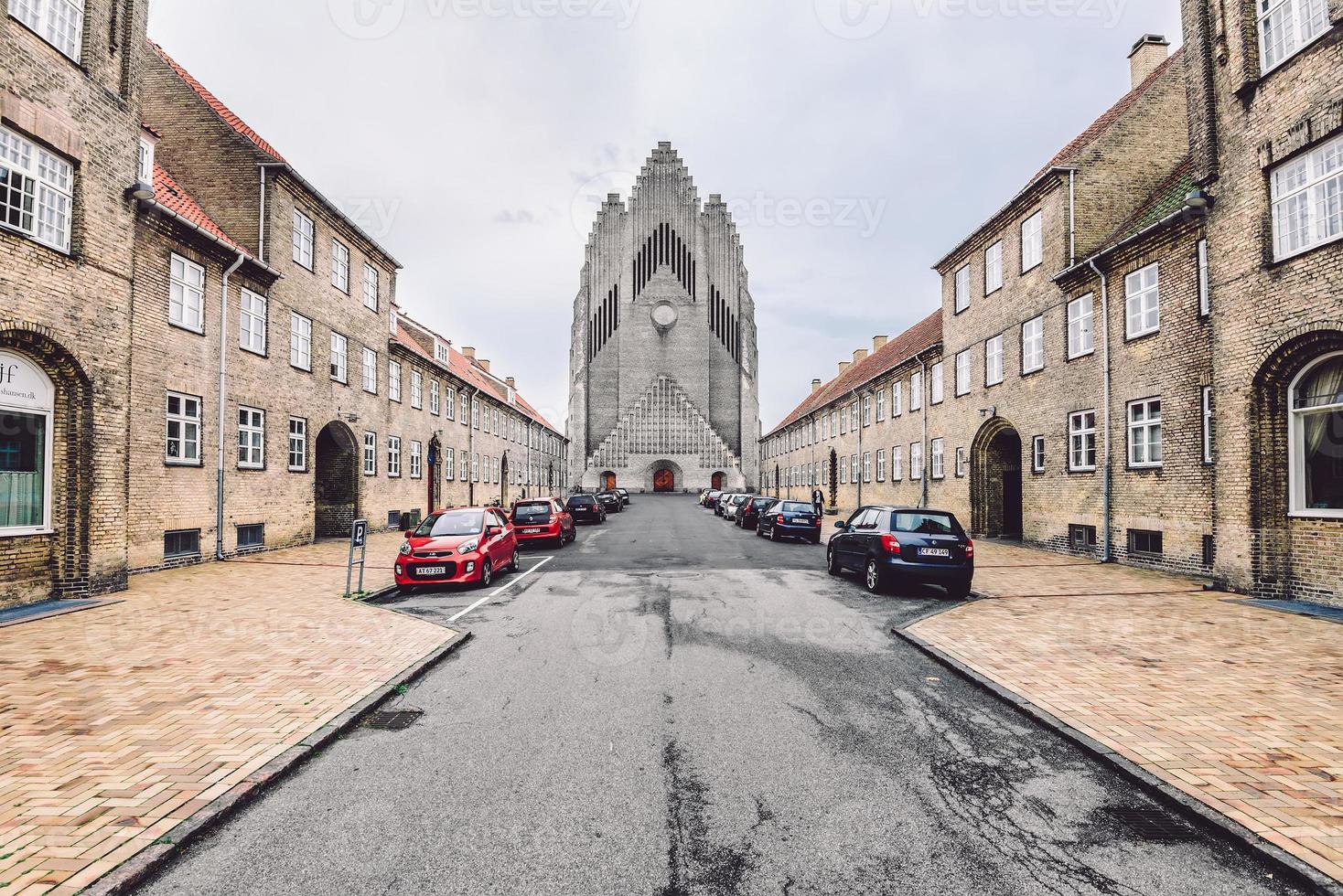 grundtvig's kerk in Kopenhagen, Denemarken foto