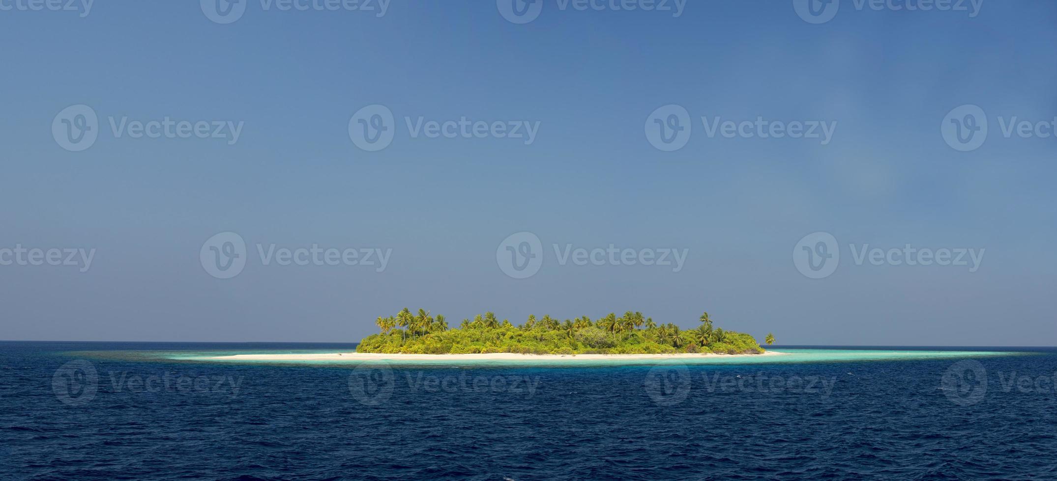 Maldiven tropisch paradijs strand kristal water wit zand strand foto