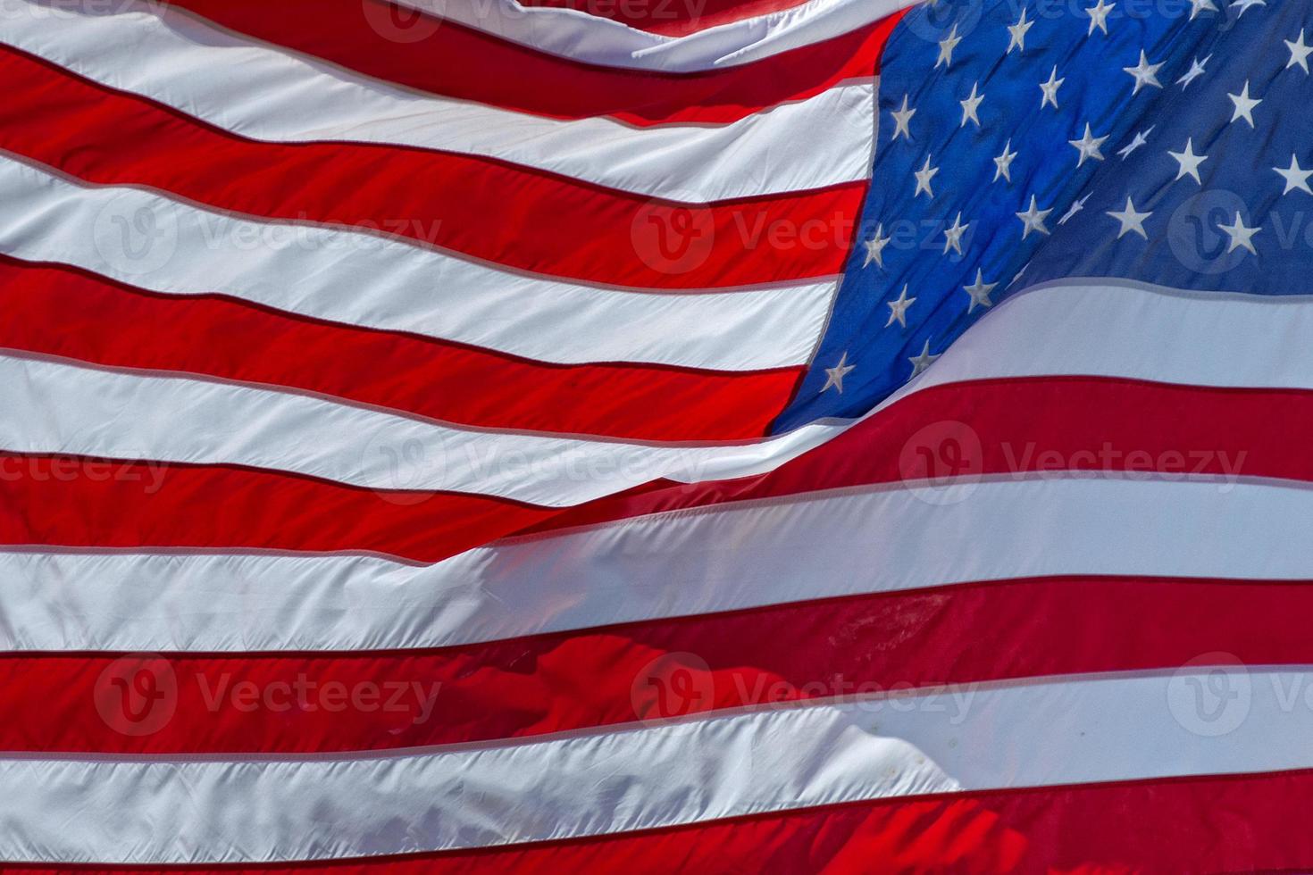 Verenigde Staten van Amerika Amerikaans vlag sterren en strepen detail foto