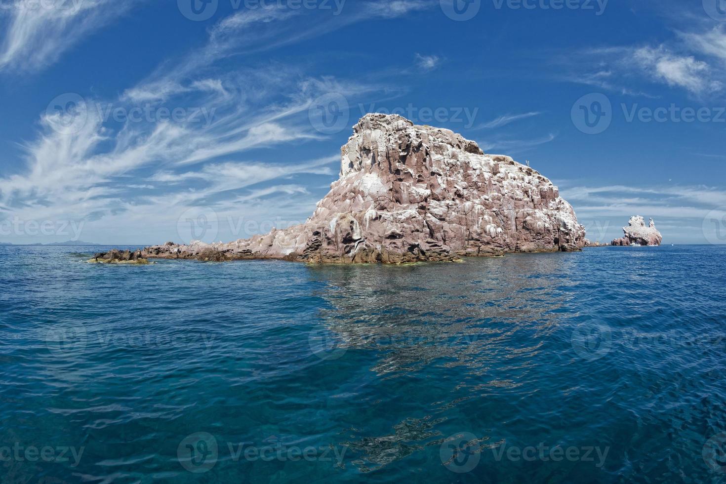 los isloten Mexico espiritu santu eiland zee leeuw terugtrekken foto