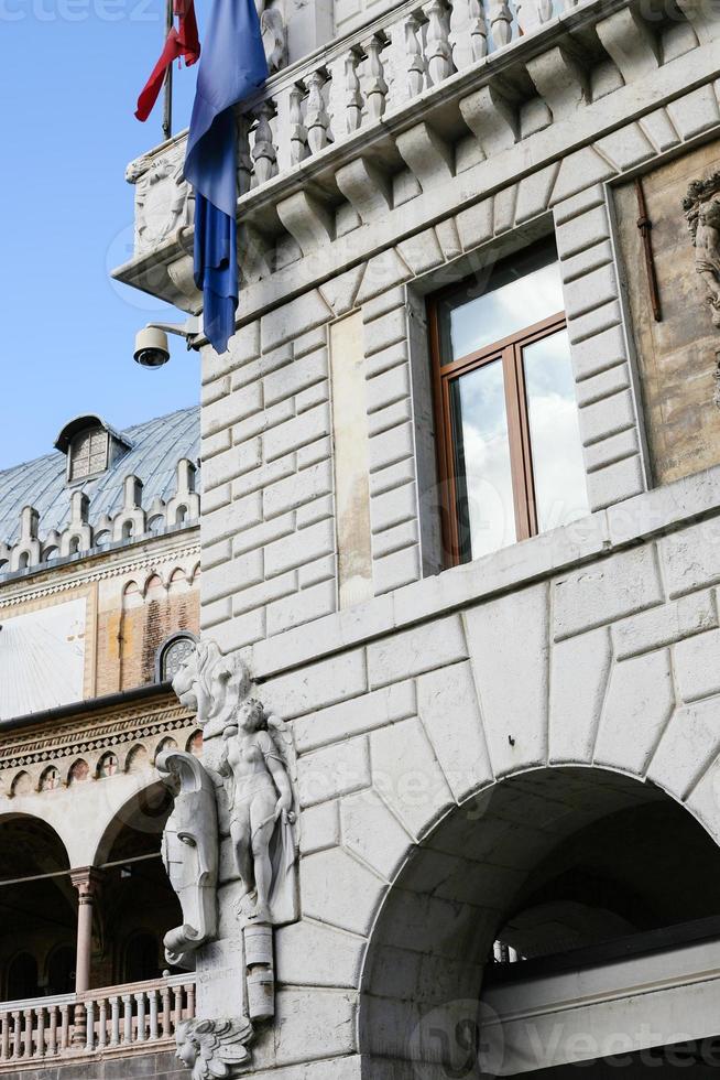 decoratie van paleis Aan piazza delle erbe, padua foto