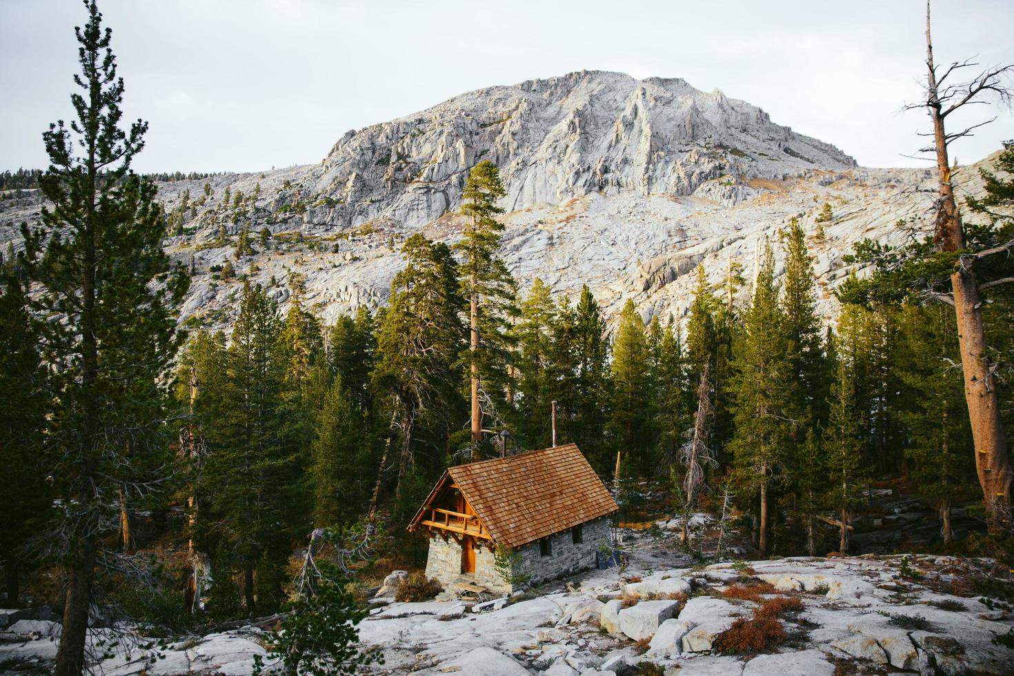 hut in de Alpen foto