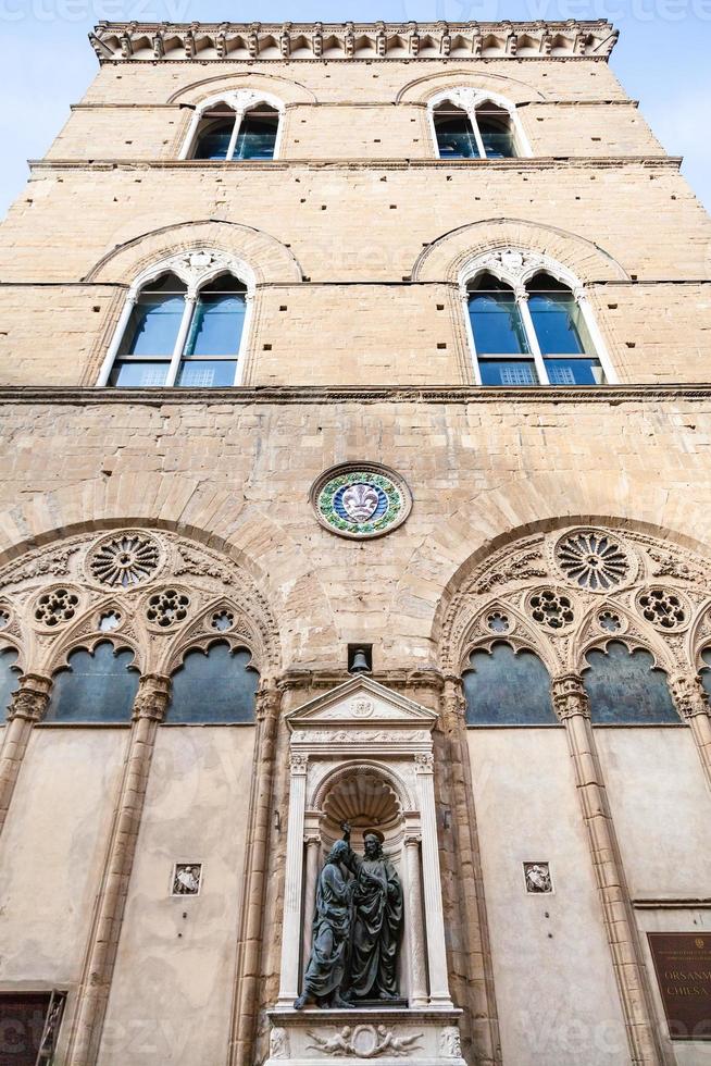 orsanmichele kerk en standbeeld Christus en Thomas foto