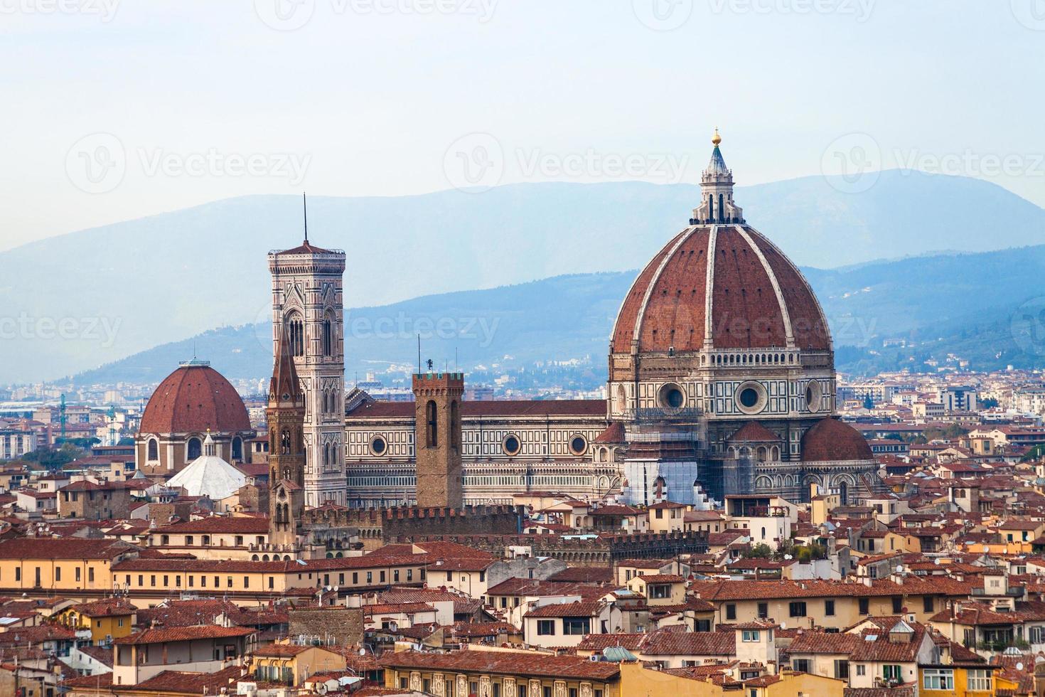 visie van Florence kathedraal de kerstman Maria del fiore foto