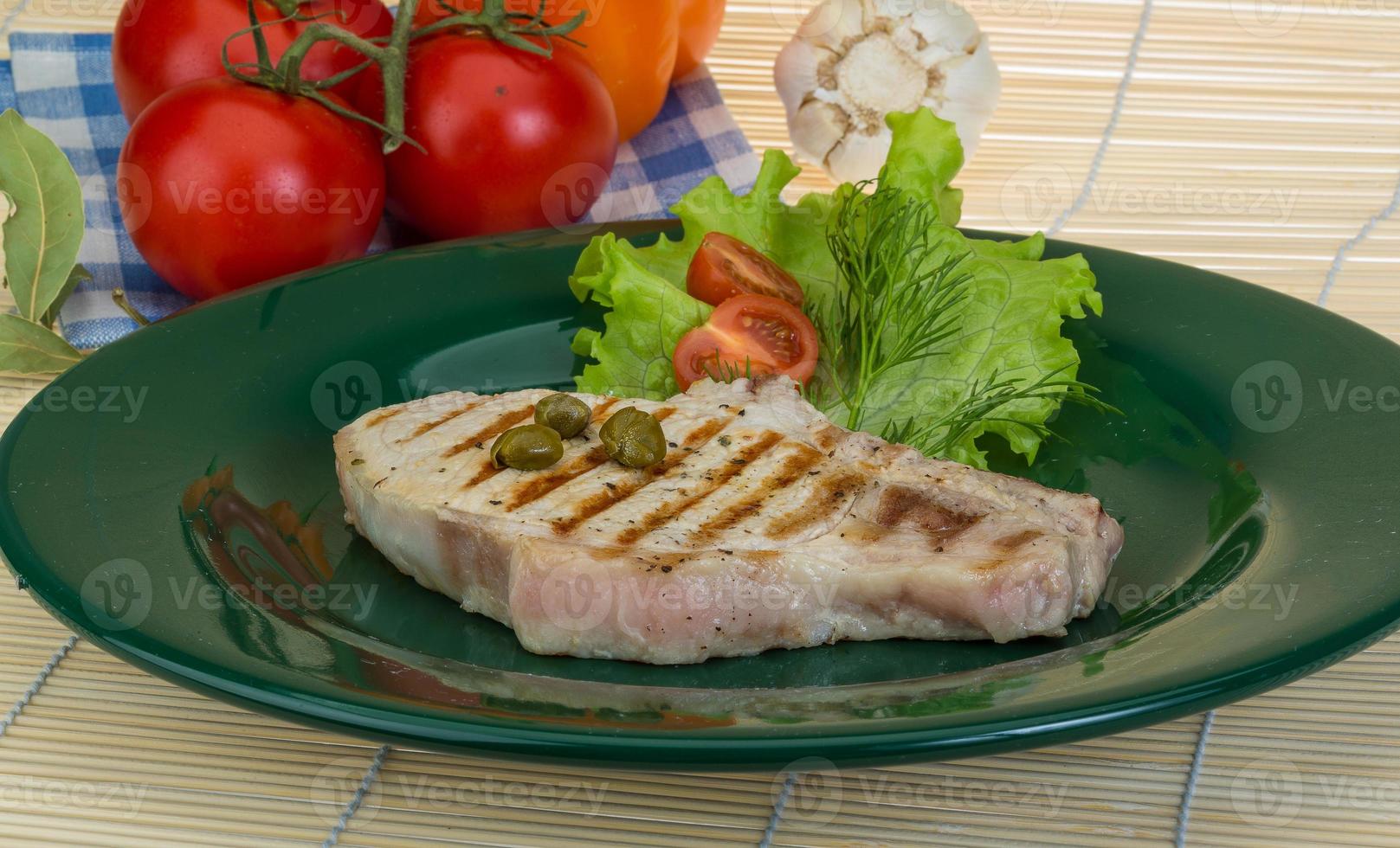 gegrilde t-bone steak foto