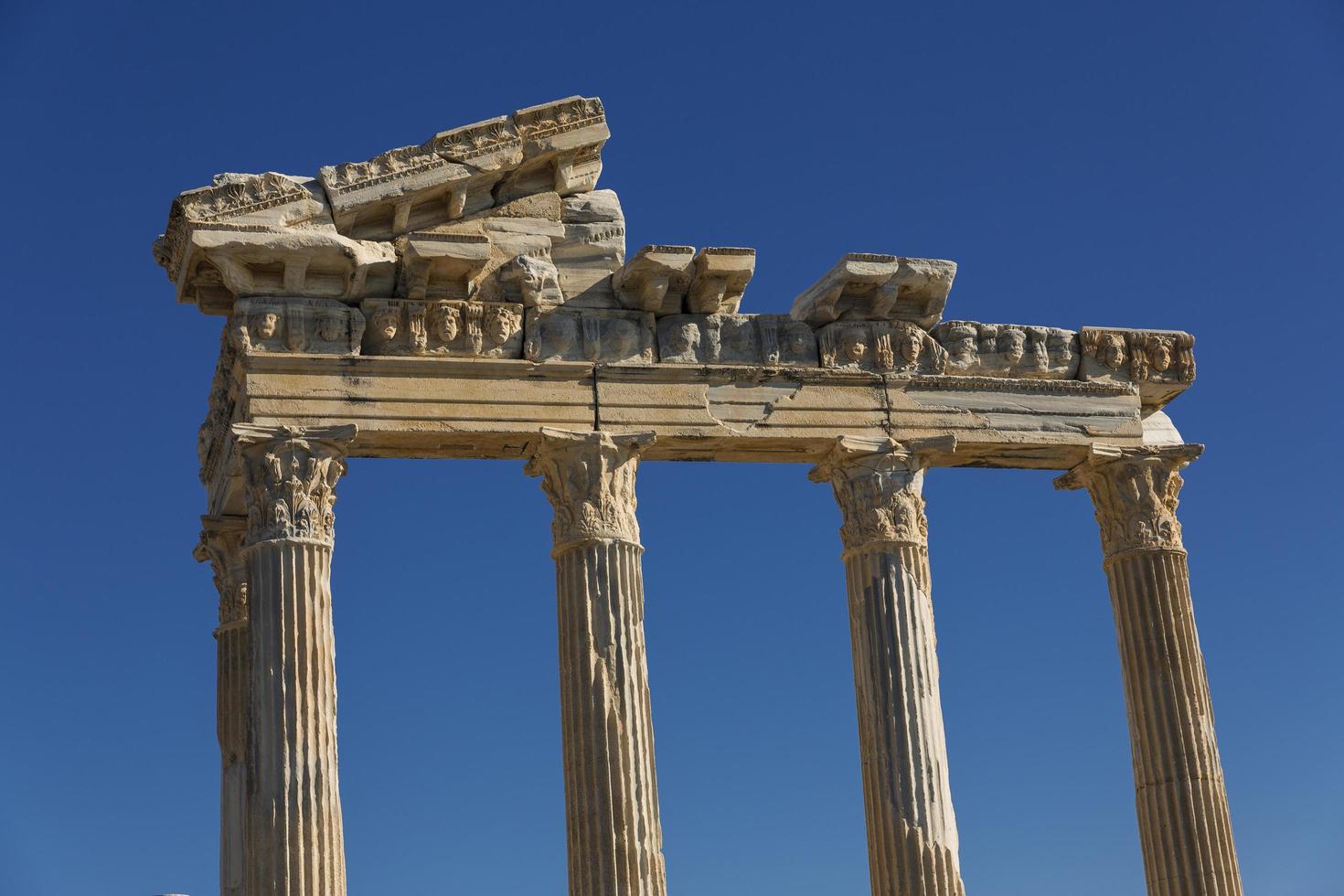 Apollo-tempel aan de zijkant foto