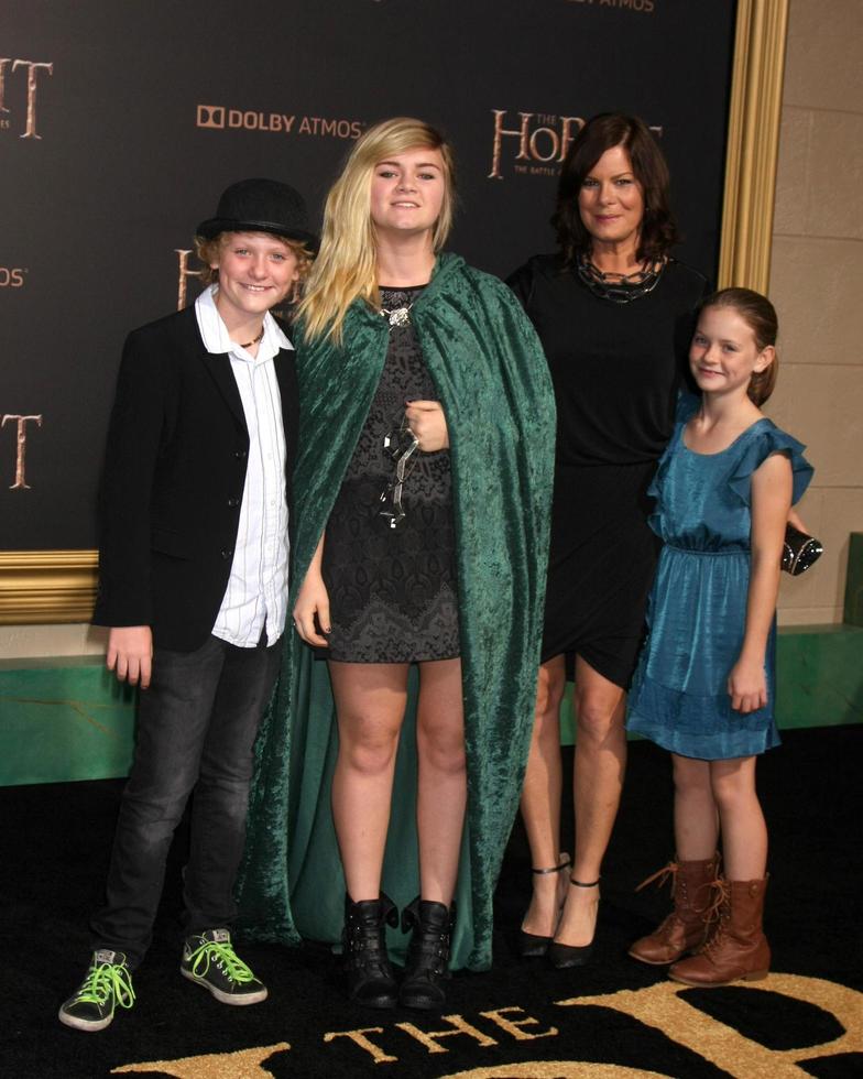 los engelen, dec 9 - marcia homo verharden, julitta dee verharden scheel, Hudson verharden scheel, eulala genade scheel Bij de de hobbit - de strijd van de vijf legers los angeles première Bij de dolby theater Aan december 9, 2014 in los engelen, ca foto