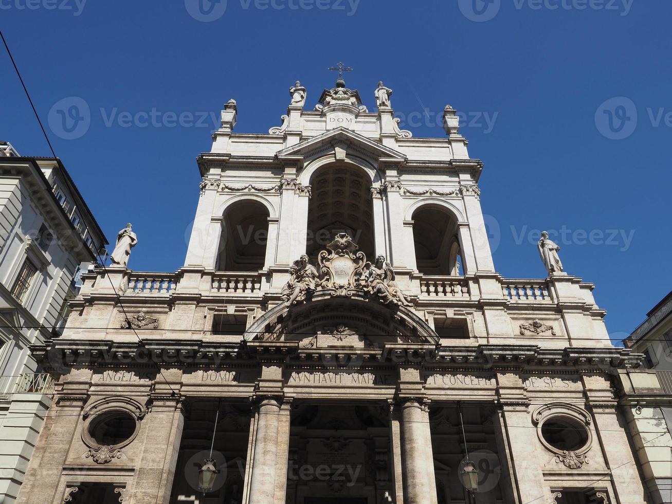 ss annunziata kerk in turijn foto