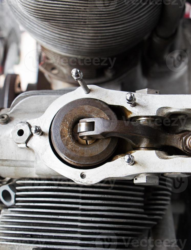 mechanische onderdelen van de oude motor foto
