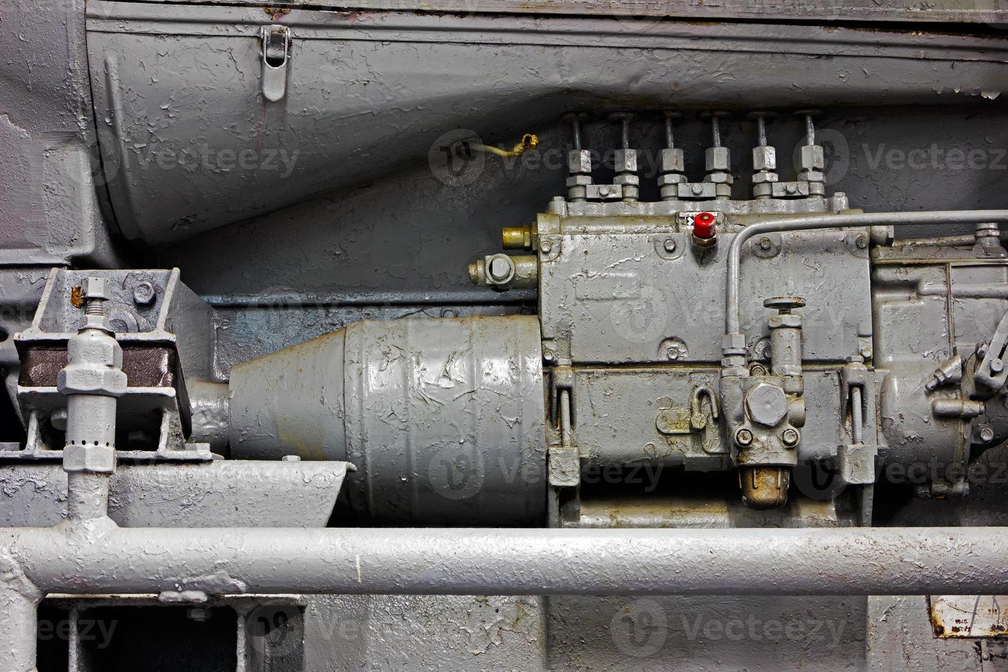 mechanische onderdelen van de oude motor foto