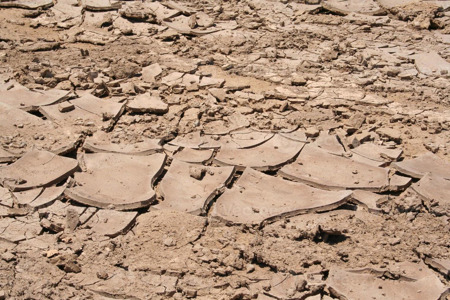 gebarsten droge modder van modderige zoutweg skeletkust, namibië foto