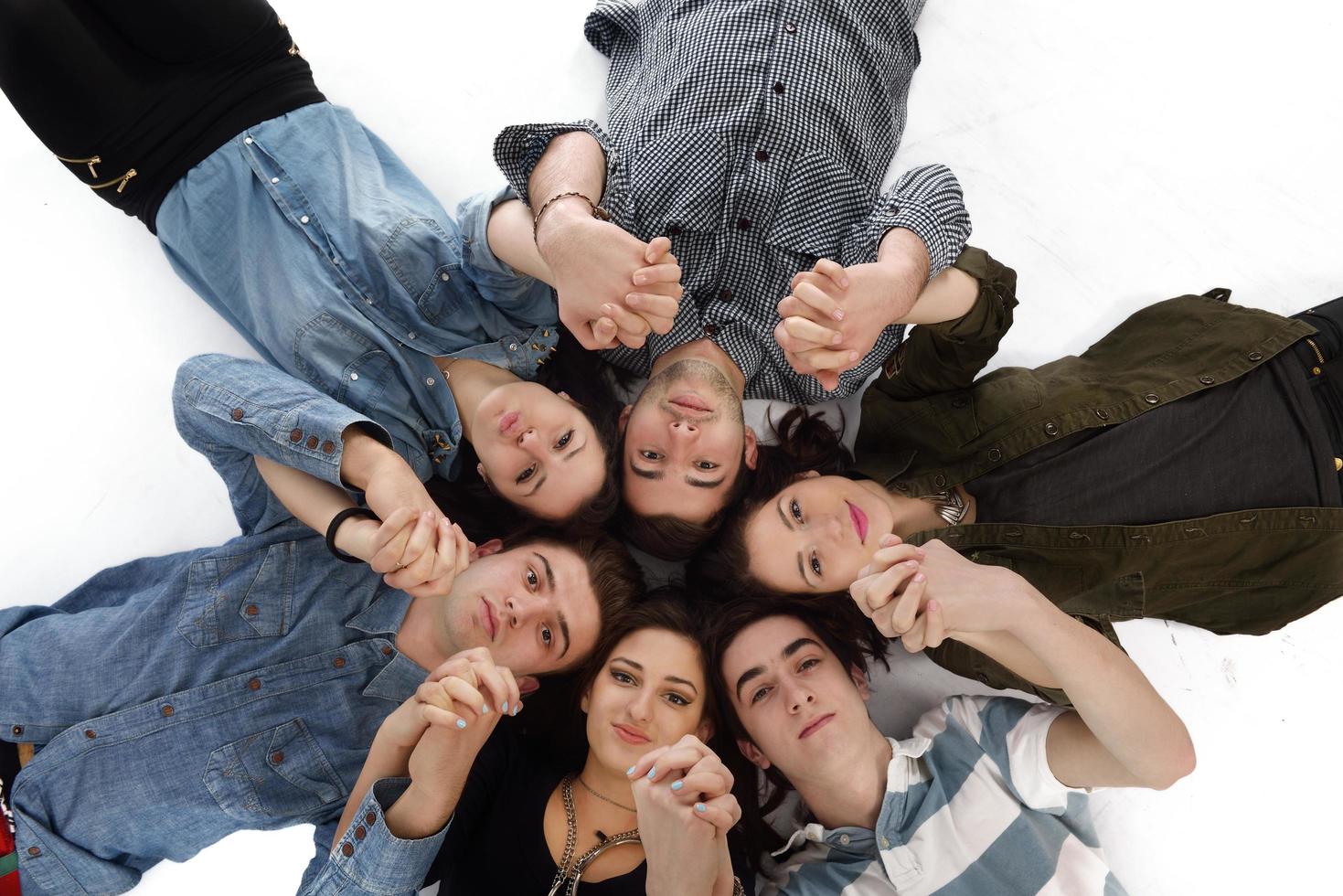 gelukkig tieners groep foto