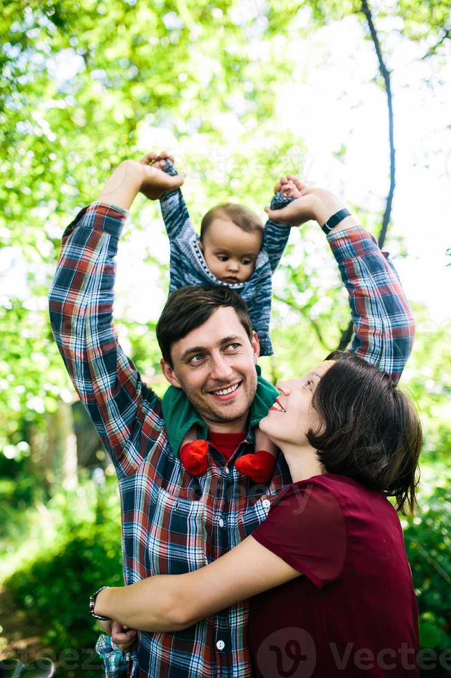 buitenshuis familie portret foto