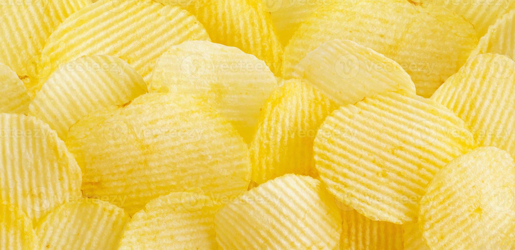 krokante chips snack textuur achtergrond foto