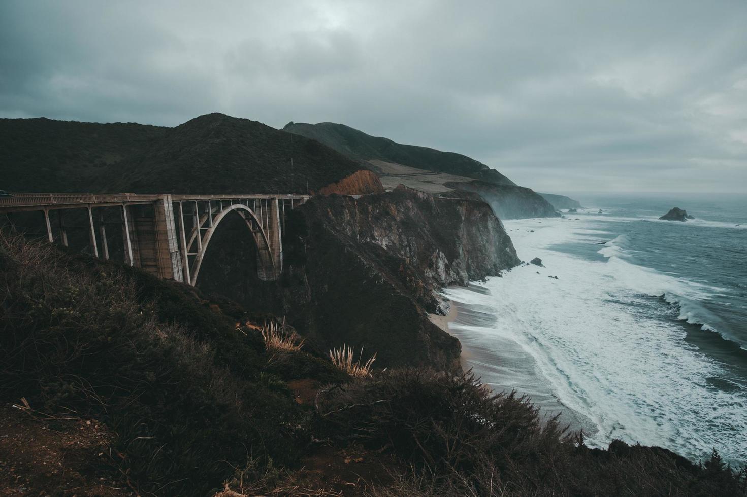 bixby creek bridge, Californië foto