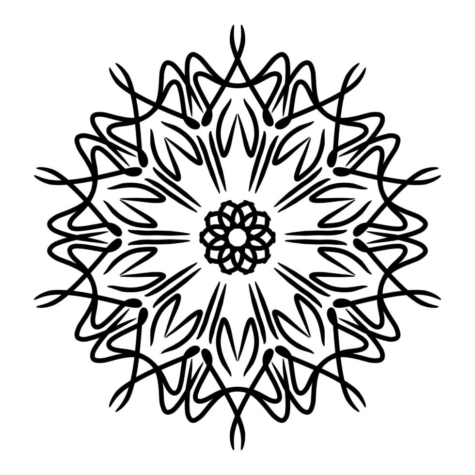 mandala ornament met wit achtergrond foto