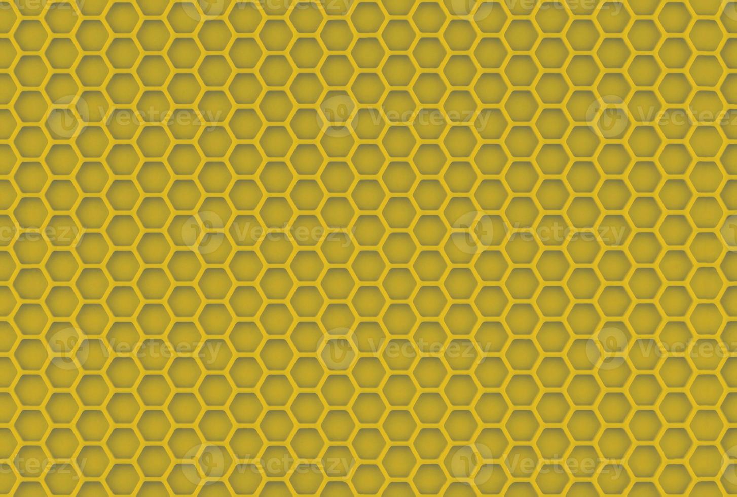 abstract geel naadloos honingraat structuur en onopvallend scherp achtergrond foto