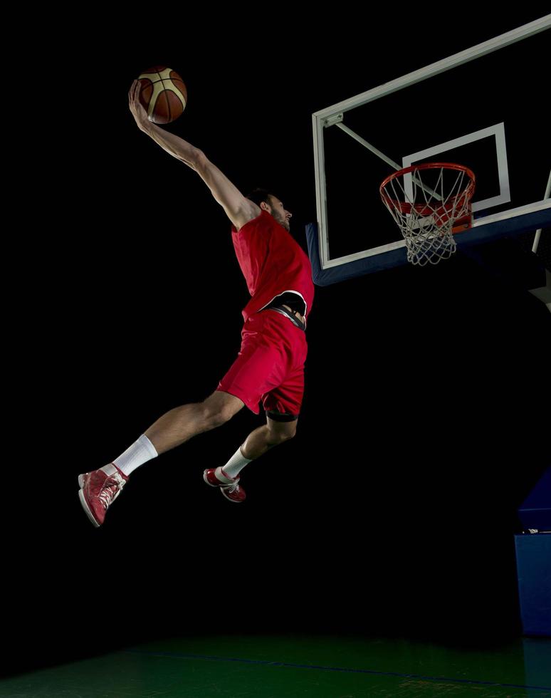 basketbalspeler in actie foto