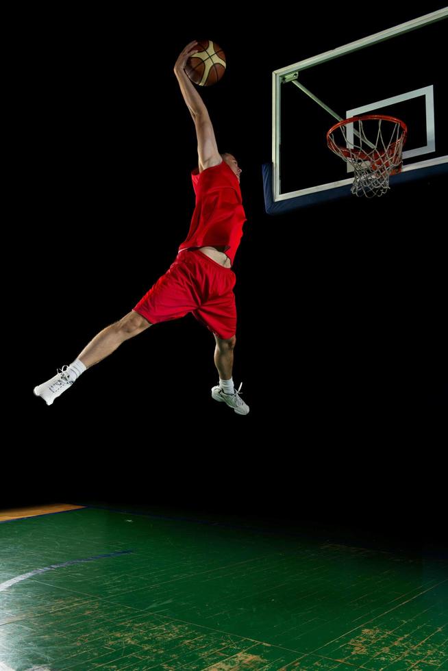 basketbalspeler in actie foto