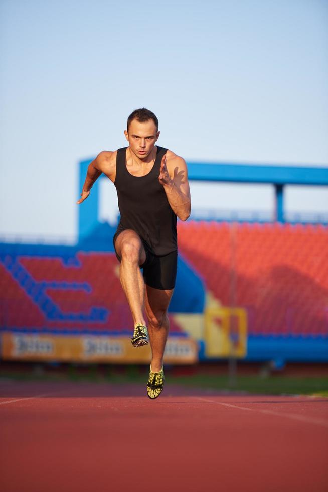 atletisch Mens begin foto