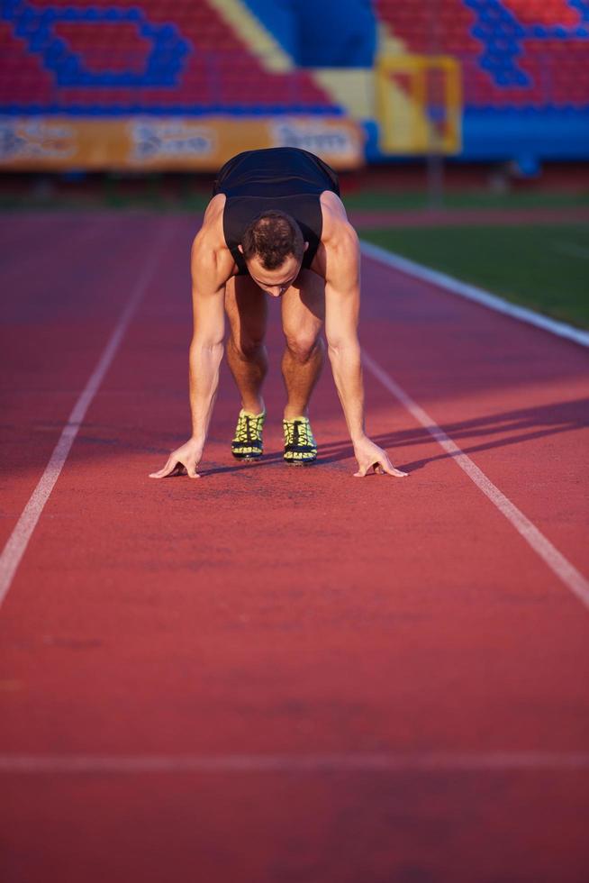 atletisch Mens begin foto