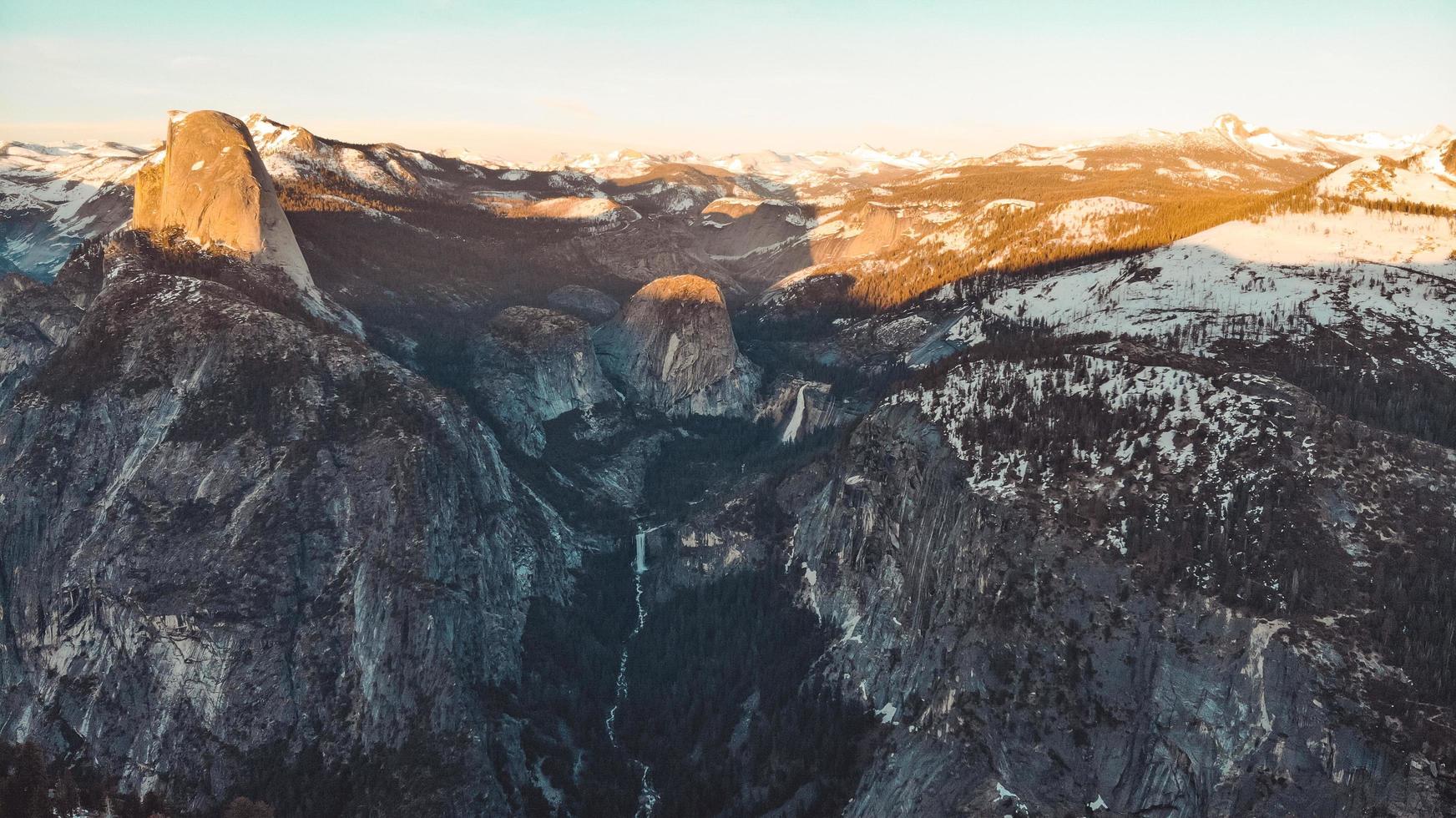 luchtfoto van het Yosemite National Park foto