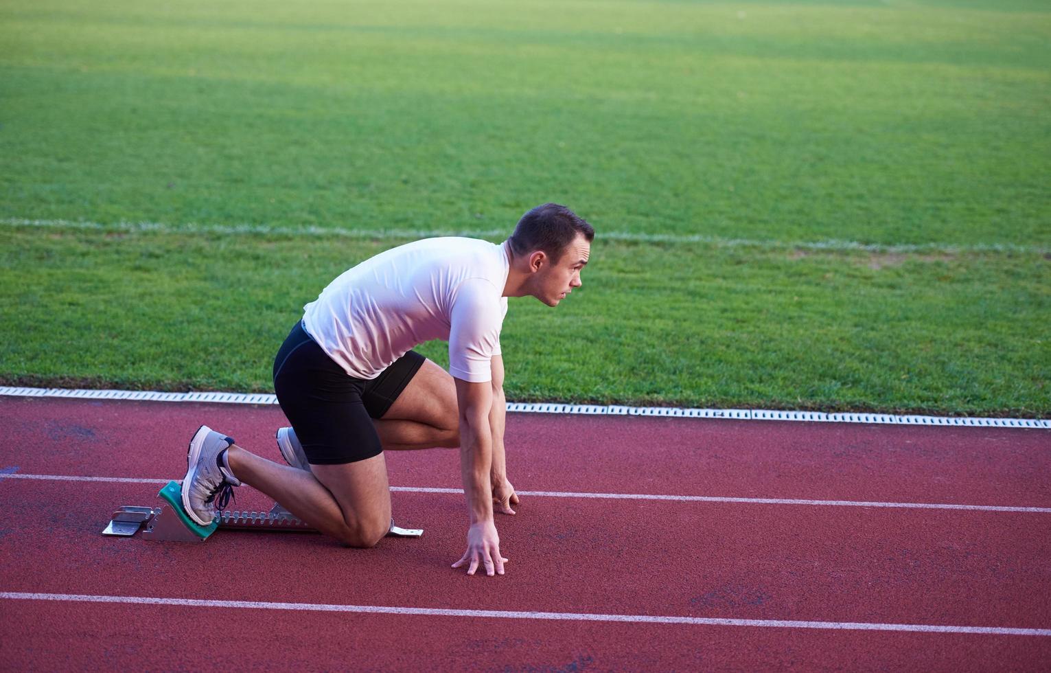 atletisch Mens begin foto