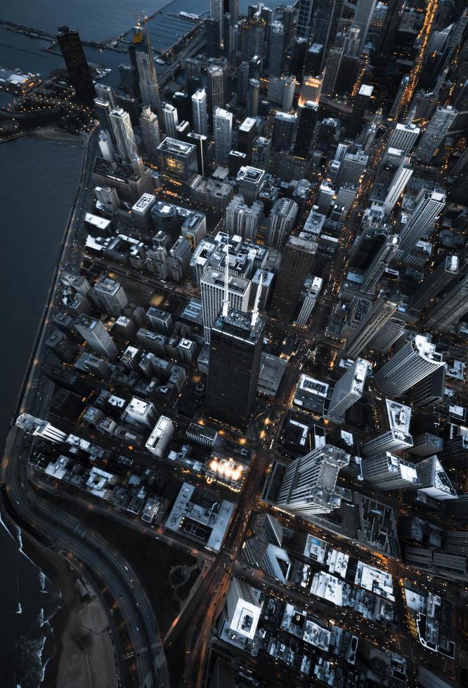 luchtfoto van chicago foto