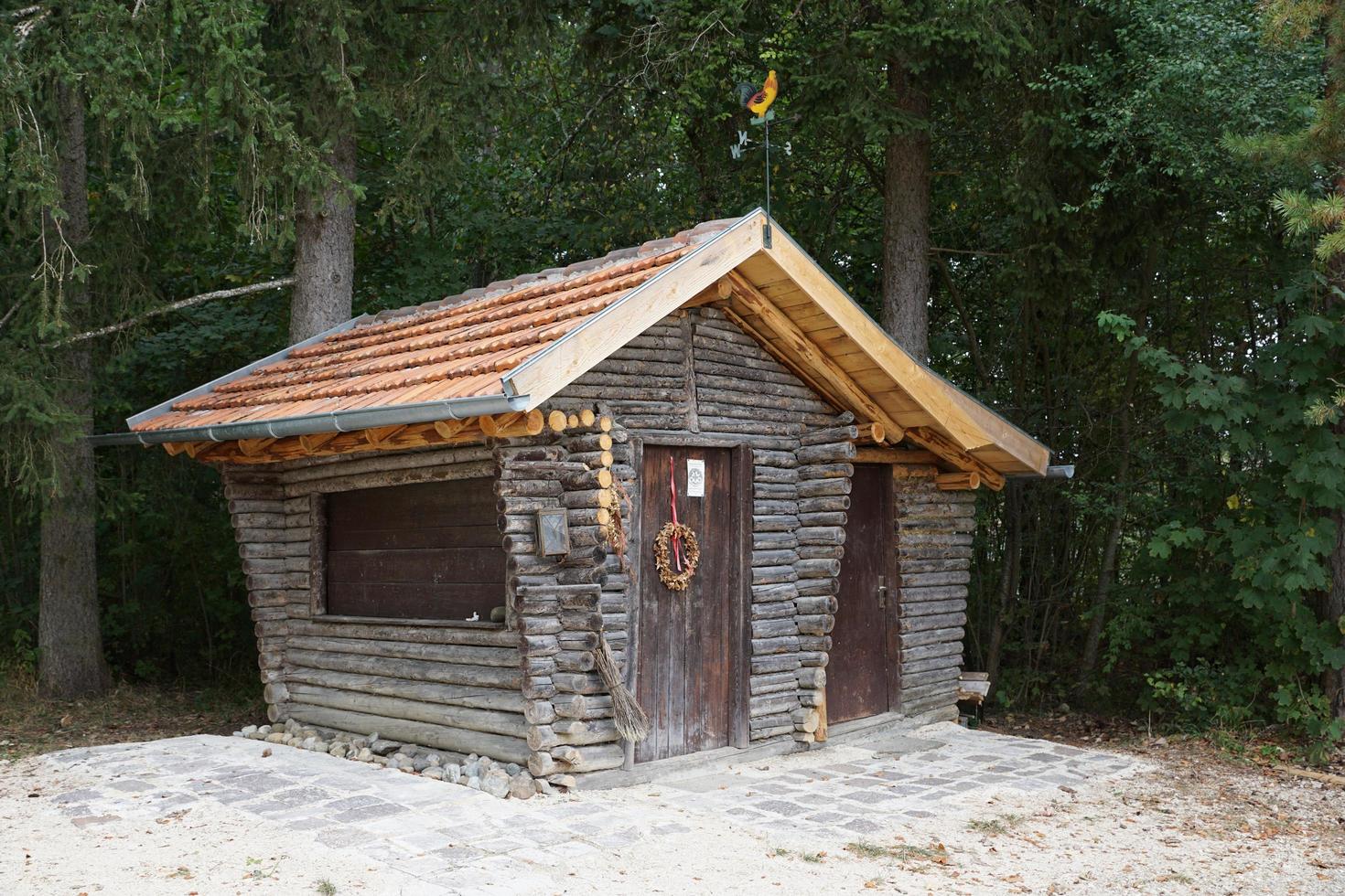 kleine hut in de Donau-vallei foto