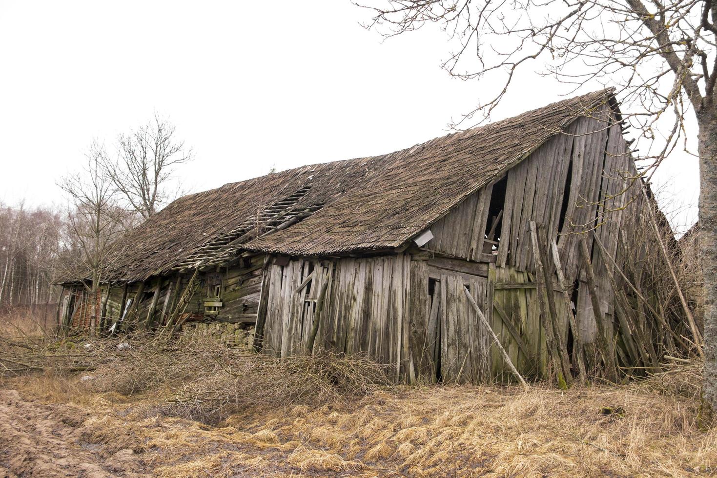 verlaten oude schuur foto