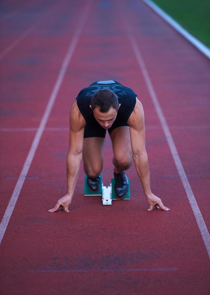 atletisch Mens begin foto