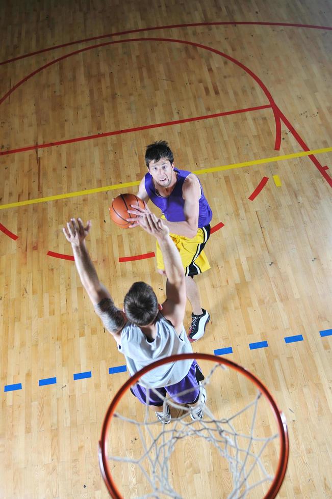 basketbal wedstrijd visie foto