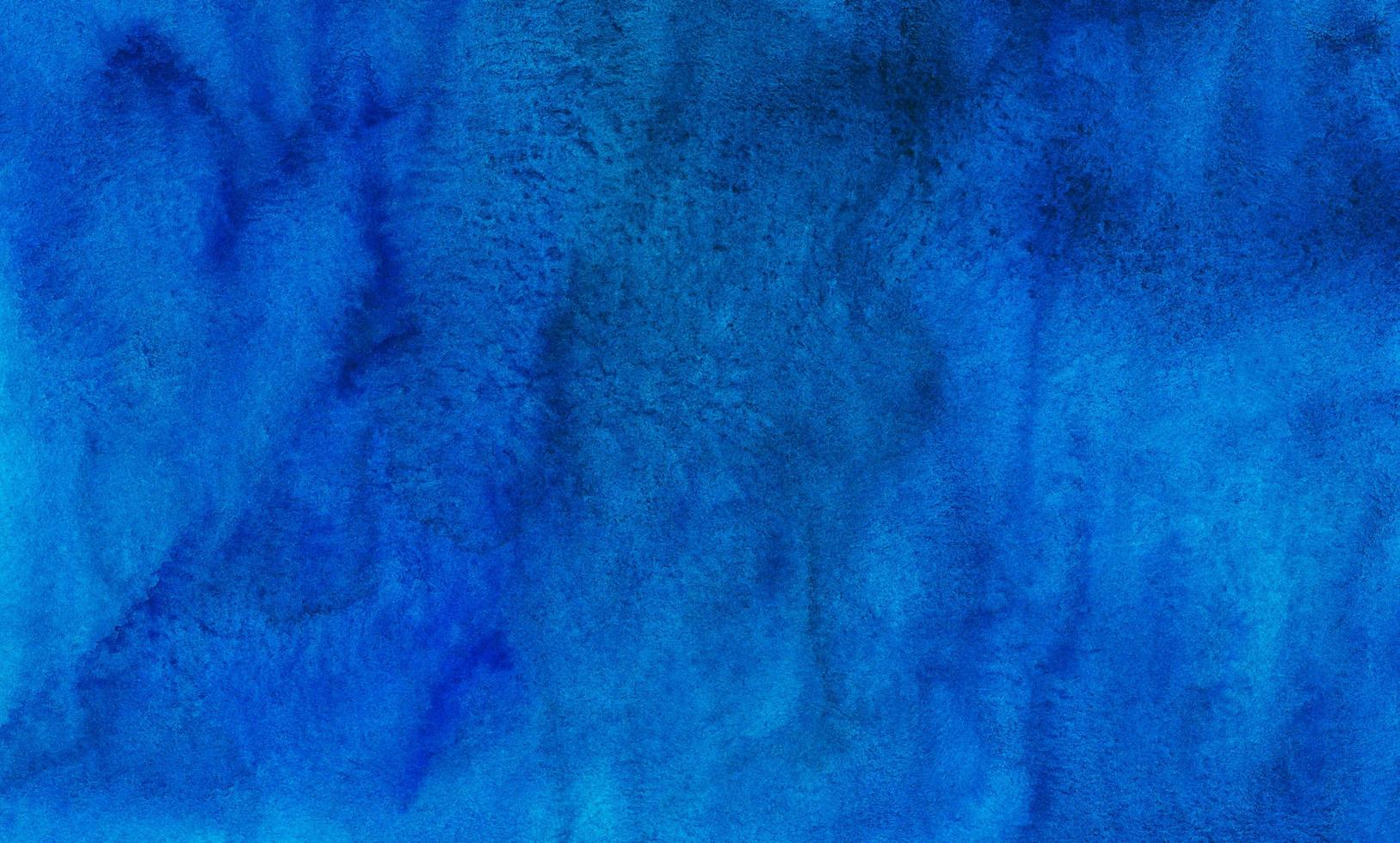 waterverf diep blauw achtergrond structuur hand- geschilderd. aquarel azuur kleur abstract achtergrond. foto