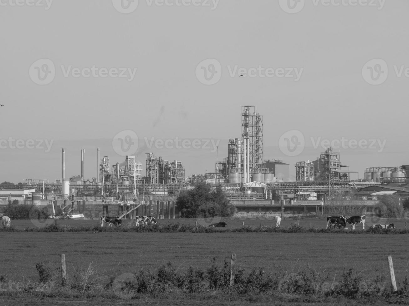 de stad van Emmerich Bij de Rijn rivier- foto