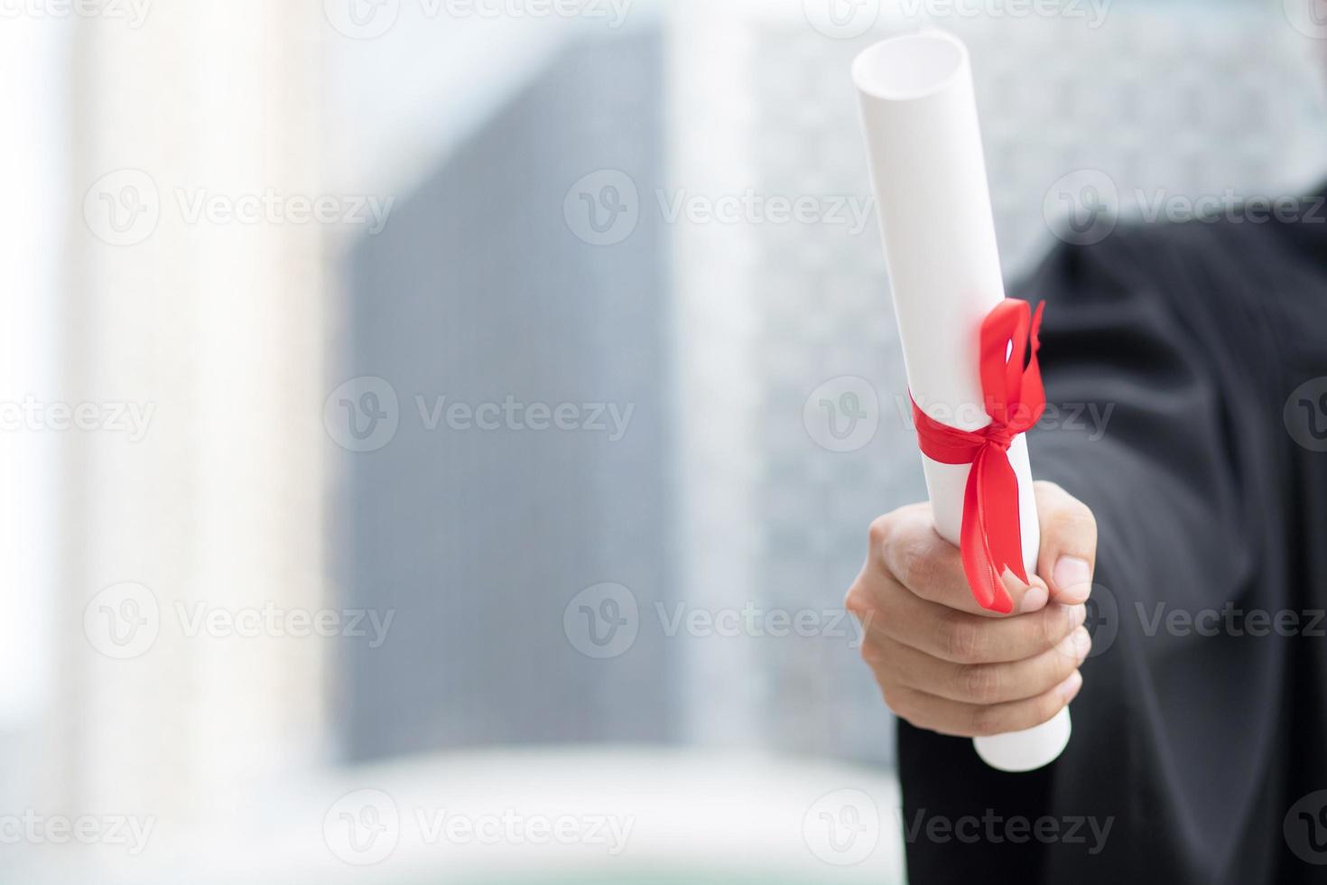 feliciteren de afstuderen Bij de Universiteit foto