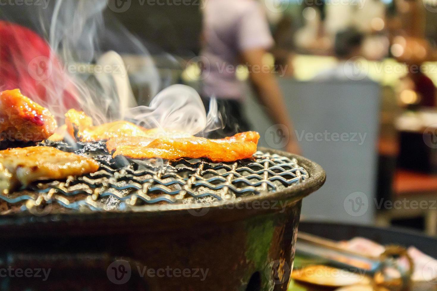 Koreaanse barbecue gegrilde bulgogi foto