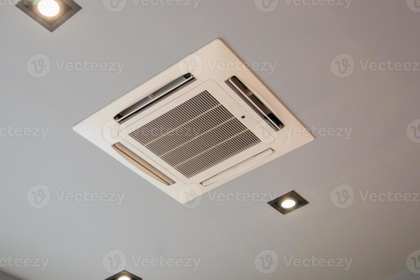 modern plafond gemonteerd cassette type airconditioning systeem foto