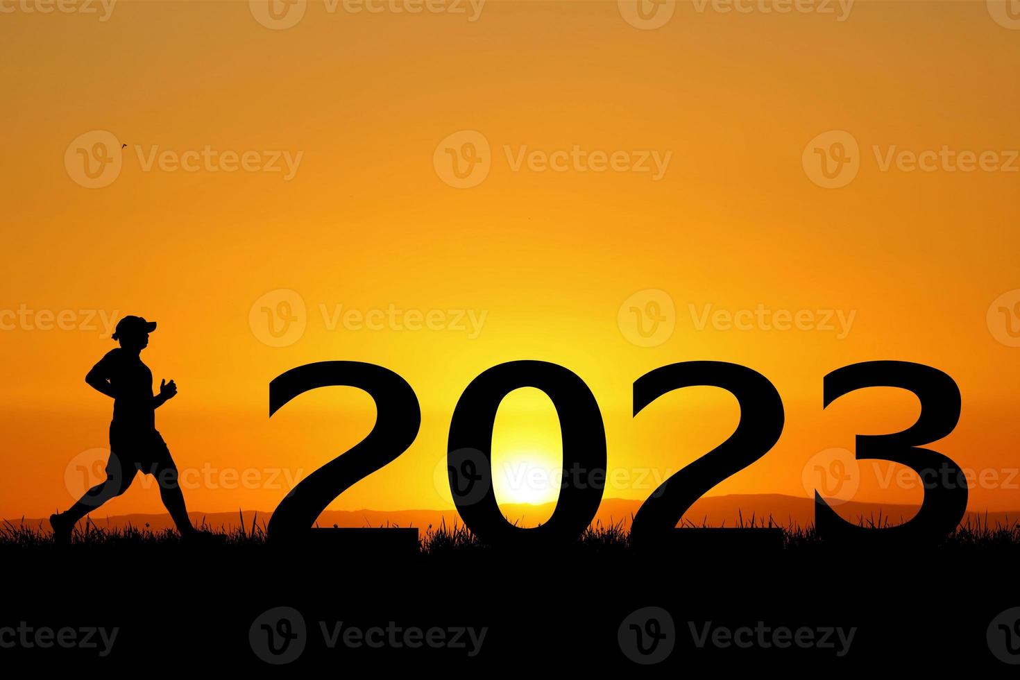 ideeën Welkom 2023 en nieuw begin. gelukkig nieuw jaar foto