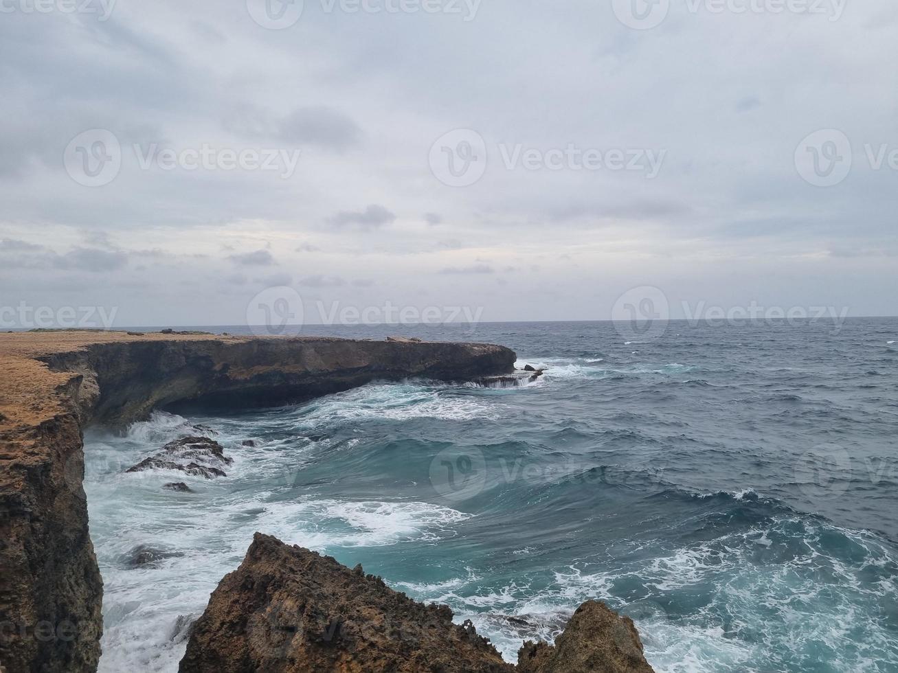 verbazingwekkend landschappen van aruba keer bekeken van de aruba eiland foto