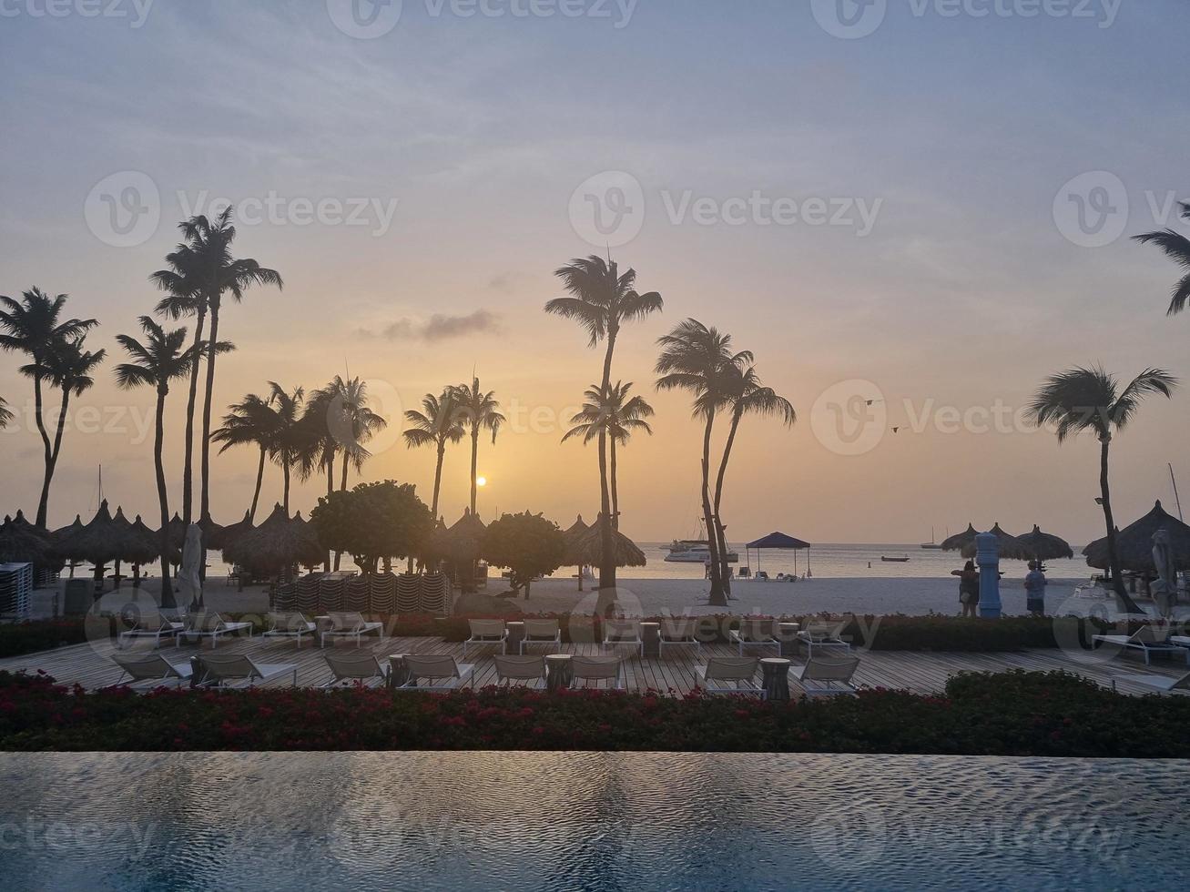 verbazingwekkend landschappen van aruba keer bekeken van de aruba eiland foto